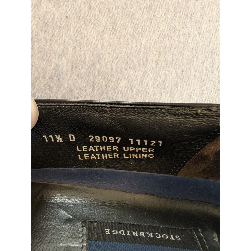 Bostonian Stockbridge Men's Black Leather Tassel Wingtip Loafers 11.5 D